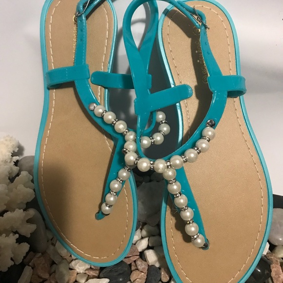 Shoes - Elegant Comfortable turquoise Sandals Shoes - Elegant Comfortable turquoise Sandals